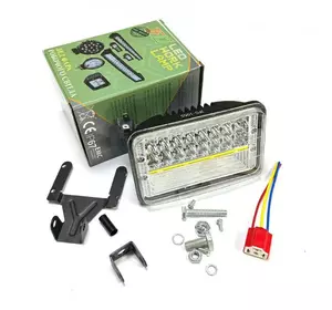 Фара LED прямокутна 76W дальній ближній Фара LED прямокутна 76W дальній ближній