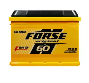 Акумулятор FORSE 60Ah 600A R+ (L2) Акумулятор FORSE 60Ah 600A R+ (L2)