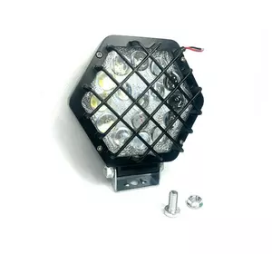 Фара LED 96W шестикутна з решіткою лінза