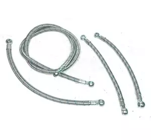 Комплект паливних трубок МТЗ низького тиску в металевому оплетенні Комплект паливних трубок МТЗ низького тиску в металевому оплетенні