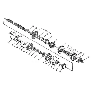 Коробка Т-25 передач вал реверса,реверс Коробка Т-25 передач вал реверса,реверс