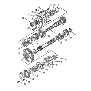 Коробка Т-25 передач.Вал первинний Коробка Т-25 передач.Вал первинний