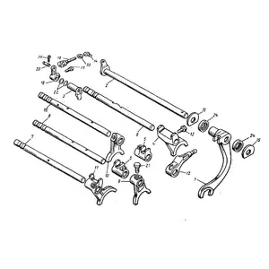 Коробка Т-25 передач.Валики перемикання передач Коробка Т-25 передач.Валики перемикання передач